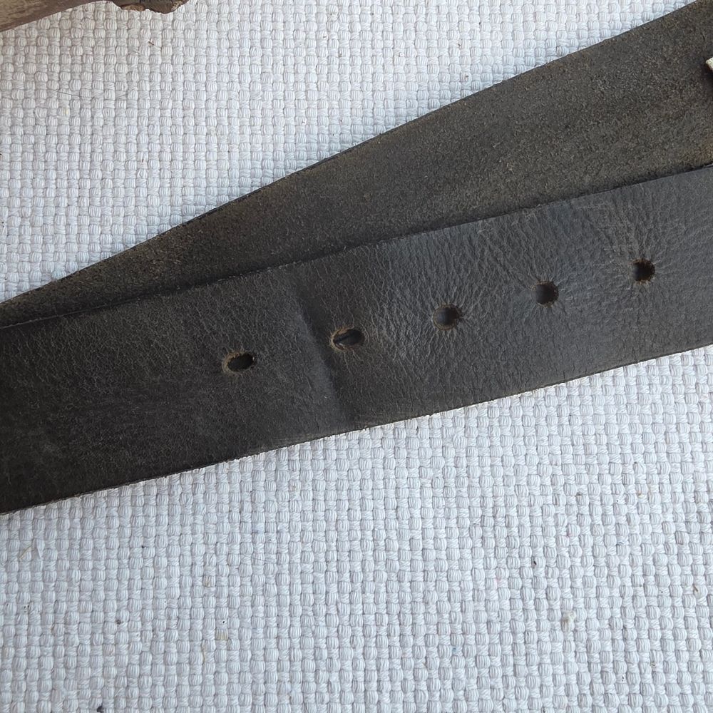 Diesel Vintage Darkest Brown Leather Belt 90s - Picture 4 of 14